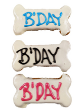 Load image into Gallery viewer, Huds &amp; Toke dog birthday bone cookie
