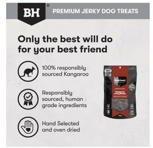 Black Hawk dog treats - Kangaroo Jerky