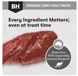 Black Hawk dog treats - Kangaroo Jerky