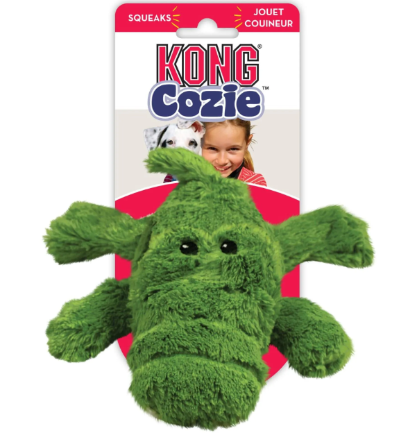 KONG Cozie Ali Alligator Dog Toy - medium