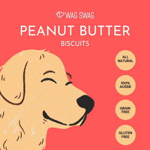 All Natural Peanut Butter Dog Biscuits - Human grade