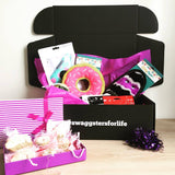 Wag Swag Birthday dog gift box front